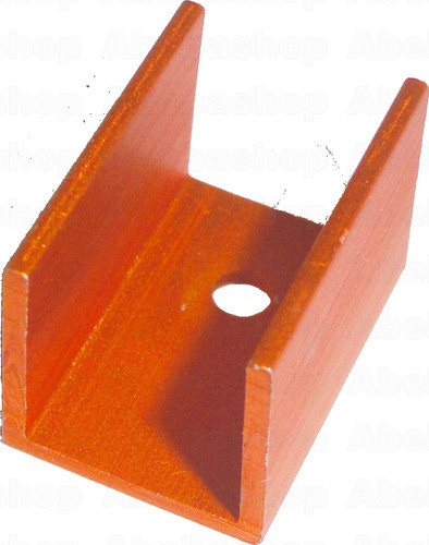 Pack 90x Disipador U Medidas 15mm X 15mm X 20mm Aluminio Cal 0