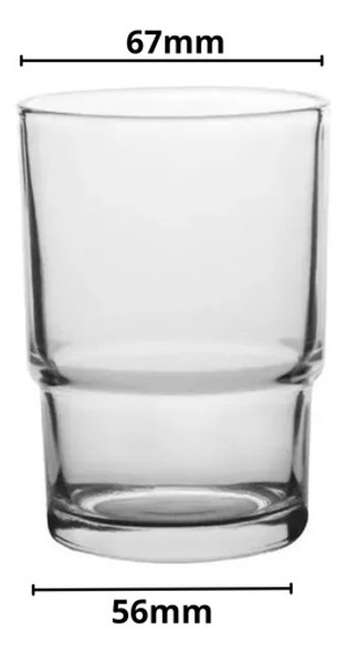 Vaso Para Cepillo De Vidrio Transparente Repuesto 1