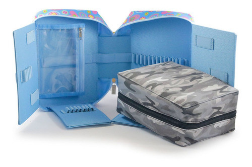 D&p 6484 Cartuchera 412sv Extragrande Tela Estampada Un Cier 0