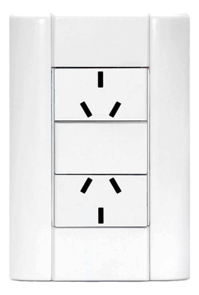 Jeluz Verona Tapa De Luz Armada 2 Toma 10a Electro Medina 0