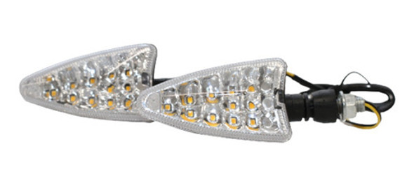 Kit 2 Giros Led Ambar  Doble Cara Guiño Universal Moto 5w 0