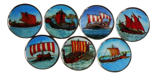 Fk Somalia Set 7 Barcos Antiguos 1 Schilling 2017 Coloridas 0