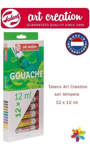 Caja De Gouache Art Creation X 12 P. Talens Barrio Norte 1