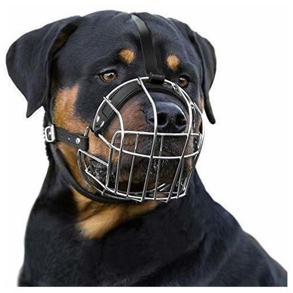 Perro De Bronce Perro Hocico Cesta De Alambre Rottweiler Cor 0