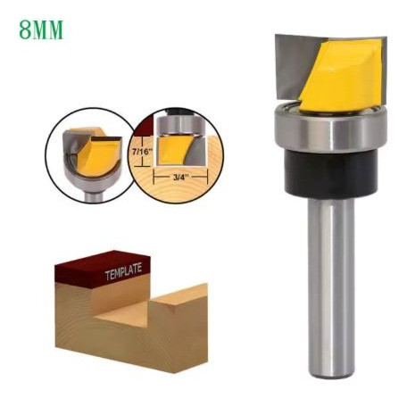Fresa Vastago 8 Diametro 19mm Altura Cuchilla 11,9mm Rulema 1
