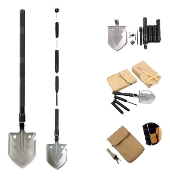 Herramienta De Camping Pala Plegable Negro Espada De Supervi 0