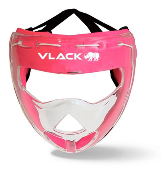 Máscara De Hockey Córner Corto Protección Cara Vlack Fucsia 0