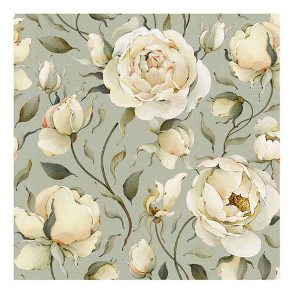 Haokhome 93242-2 - Papel Tapiz Floral De Rosas Vintage Para 0