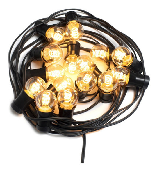 * 10 M Guirnalda Luces Golden Cálida 3w Retro Bar Exterior 0