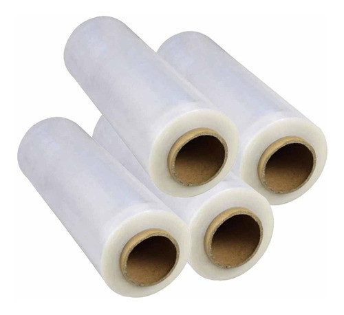 Set X4 Film Nylon Stretch Embalar Paletizar 500 Mts 24 Mic 0