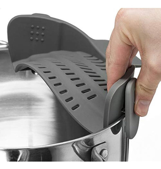 Kitchen Gizmo Snap N Strain - Colador De Silicona Ajustable 0