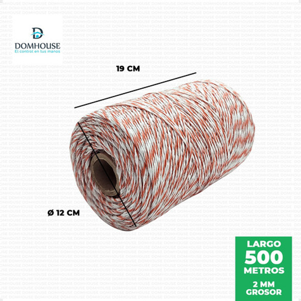 Hilo Electroplastico 500m Electrificador Boyero Vaca Caballo 1