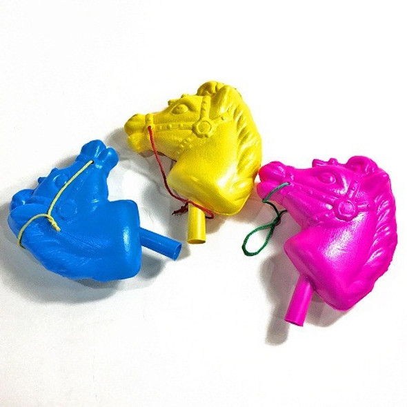 Cabeza De Caballo Con Palo Ruedas Juguete 0