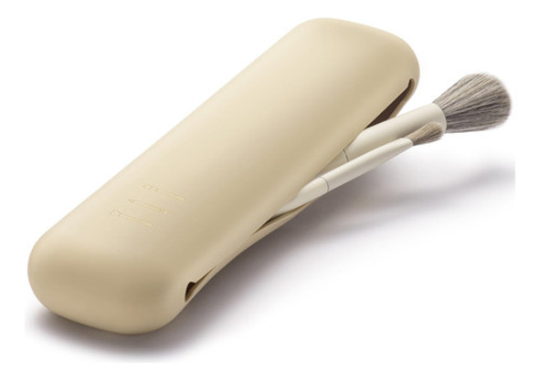 Organizador Para Brochas Chico De Silicona Magnetico Beige 0