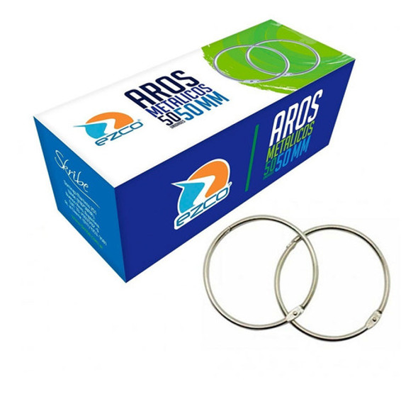 Aros Argolla Aro Metalico Para Carpeta Ezco 50mm X 50 Unid 0