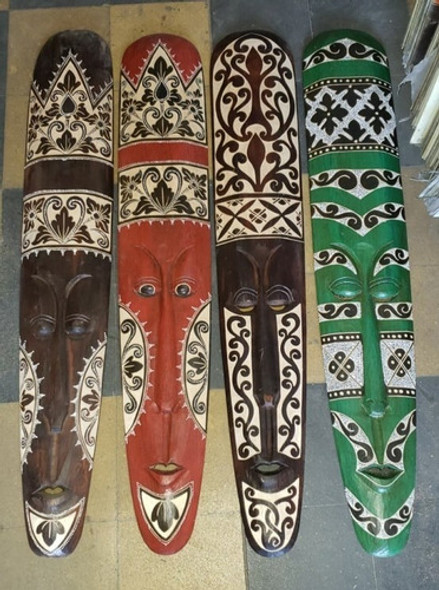 Mascaras De Madera Colgantes Decorativas!! Pintadas A Mano 1