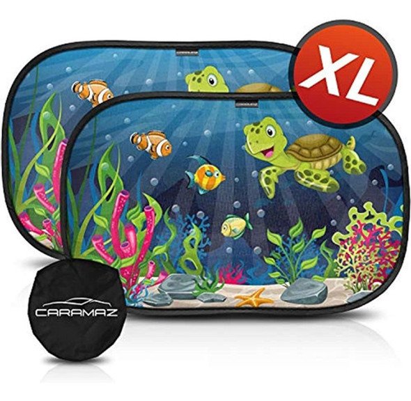 Caramaz 21 X14  Parasol Grande Para Automóvil Para Bebé Con 0