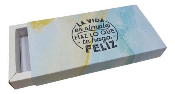 Cajas Estuche Bombones / Chocolates Frases Pack X60 0