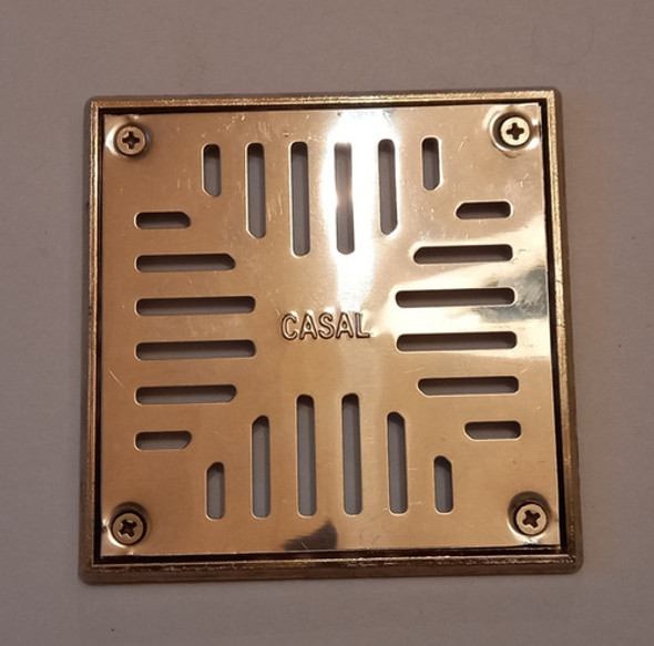 Rejilla Piso Casal 12 X 12 Acero Inoxidable + Marco 0