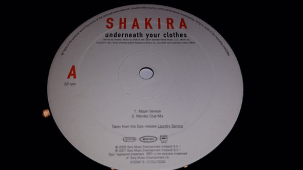 Shakira Underneath Your Clothes Vinilo Maxi Holland Raro 1