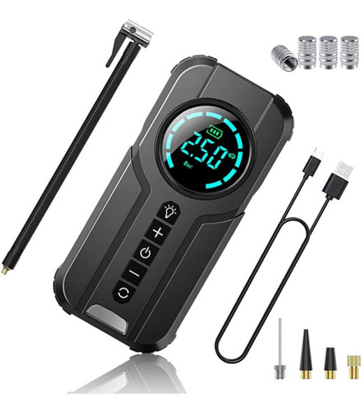 Jump Starter Compresor Inflador Power Bank Linterna Y Baliza 1