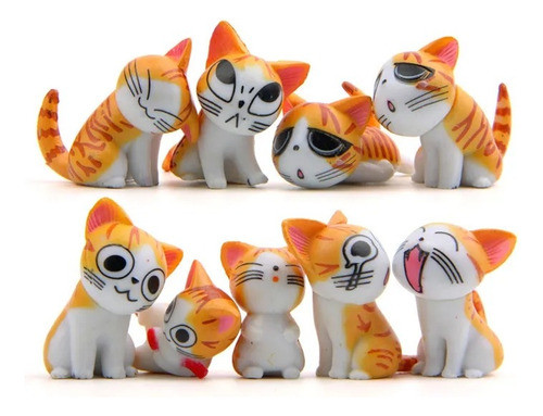 Art.fiesta Cumpleaños Infantil Decoración Torta Mini Gatitos 0