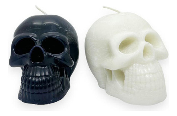 Vela Halloween Calavera Parafina Decoracion 0