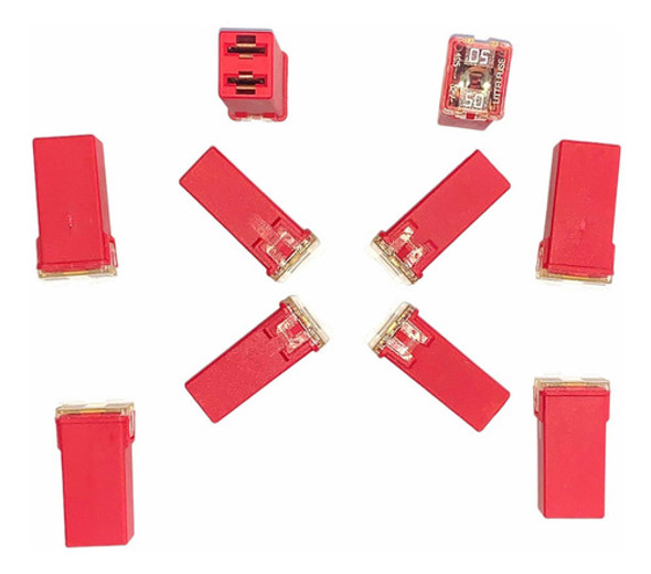 Fusibles Muela Largo 50 Amper Kit 10 Unidades 1