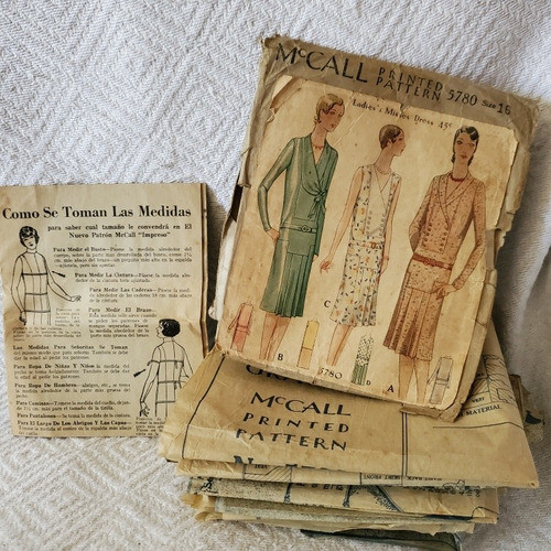 Antiguo Patrón Mc Call Año 1929 Completo Con Detalles 0