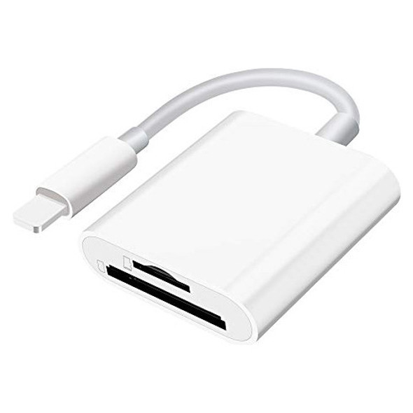 Lector Tarjetas Sd Cámara Para iPhone iPad Doble Ranura 0