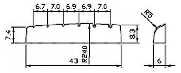 Cejilla Guitarra Acústica Sambong Mango Plástica 1