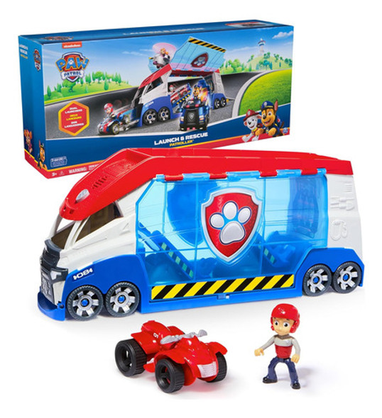 Patrullero Con Lanzadores, Luces, Sonidos Y Figura Ryder +3 0