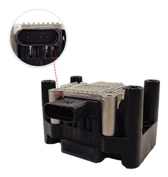 Kit Bobina + Cables+ Bujias Bosch Vw Voyage 1.6 8v 1