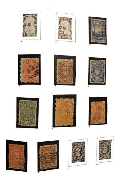 Cht21 Chile Varias Estamp. Telégrafos Impuestos Año 1880-929 0