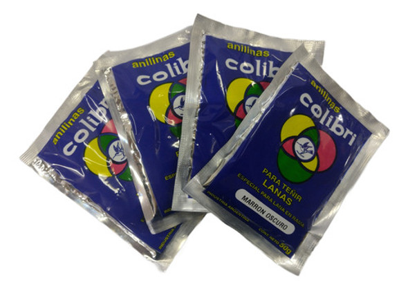 Anilina Colibri Para Lana En Rama X 50 Grs Rojo Fuerte 0