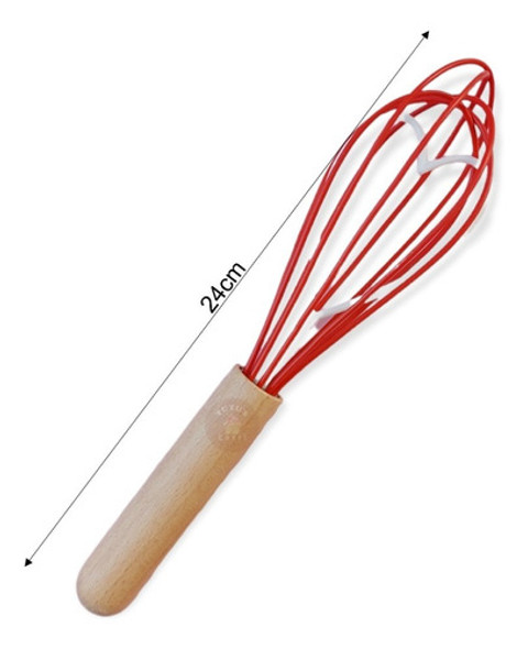 Batidor De Mano Silicona Repostería 1