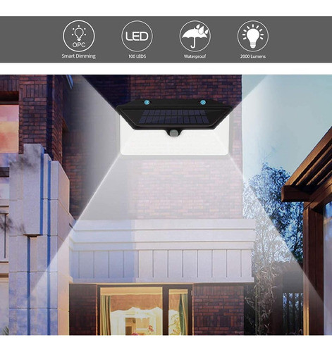 ~? Wbm Smart Solar Lights Outdoor 100 Led Wall Lights Con 3 1