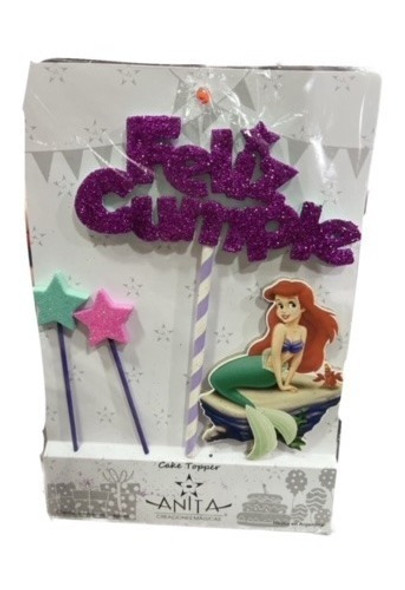 Topper Adorno Para Torta - La Sirenita 0