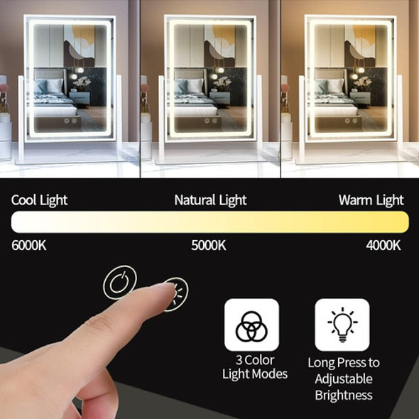 Brightinwd Espejo De Vanidad Con Luces, Espejo De Vanidad De 1