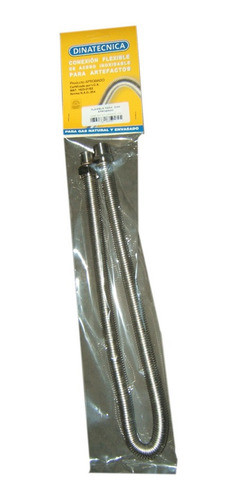 Conexion Gas Aprobada Dinatecnica 900mm Mallada Acero Inox 0