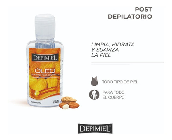 Depimiel - Óleo Limpiador Post-depilatorio X 110 Cc Kit X 2 1