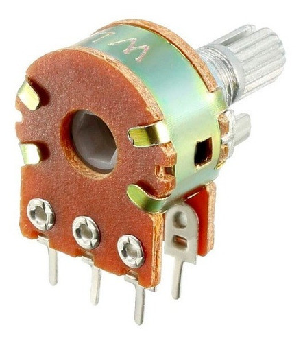 Potenciometro Estereo Doble Lineal 50k Con Perilla Pack X 5 1