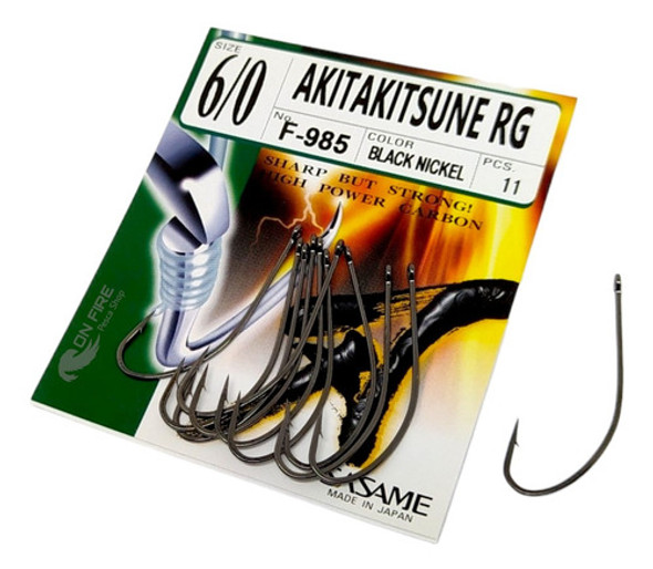 Anzuelos Sasame Akitakitsune N6/0 11 Unidades Pesca Pejerrey 0