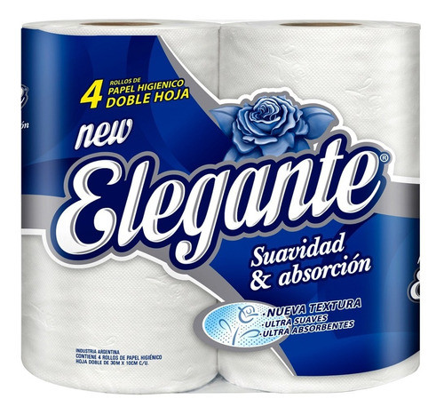 Bolson Papel Higienico Elegante 4x30 Hoja Doble 0