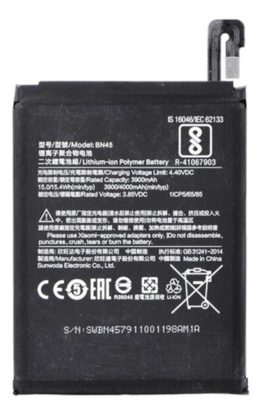 Bateria Para Xiaomi Redmi Note 5 Note 5 Pro Mec7s Bn45 0