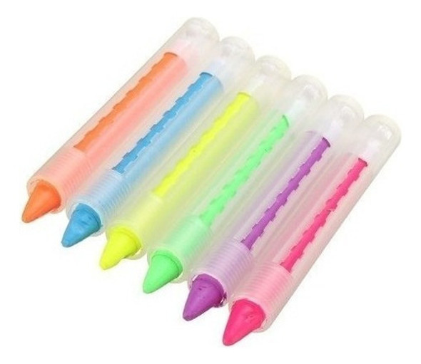 Maquillaje Artístico Blister X 6 Colores Neon Lapiz Crayon 1