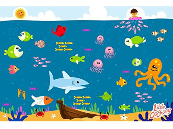 Placemats Desechables Bajo El Agua Topper Para Mesa 60 Tapet 0