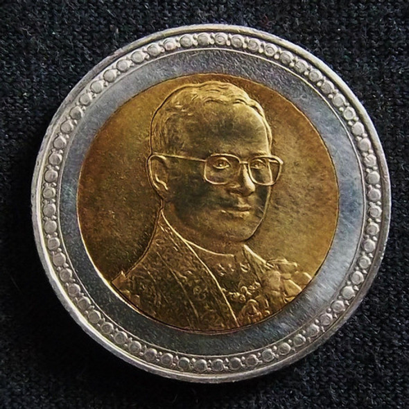 Tailandia 10 Baht 2006 (2549) Sc Y 431 60 Años Reino Rama Ix 1