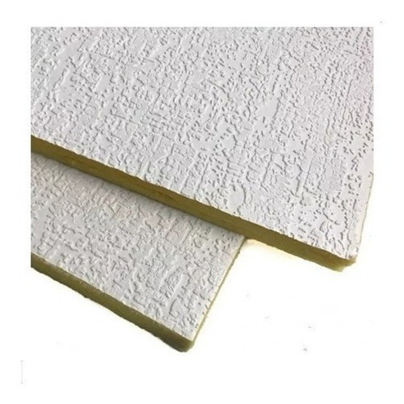 Placa Isover Andina Rustica Cielorraso Desmontable Pvc Lana 0