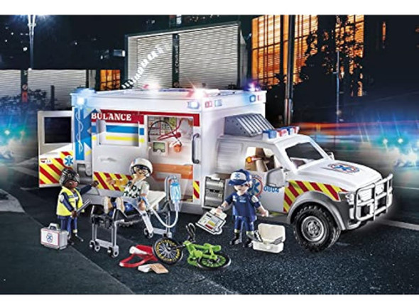 Playmobil Vehículos De Rescate, Ambulancia Con 1